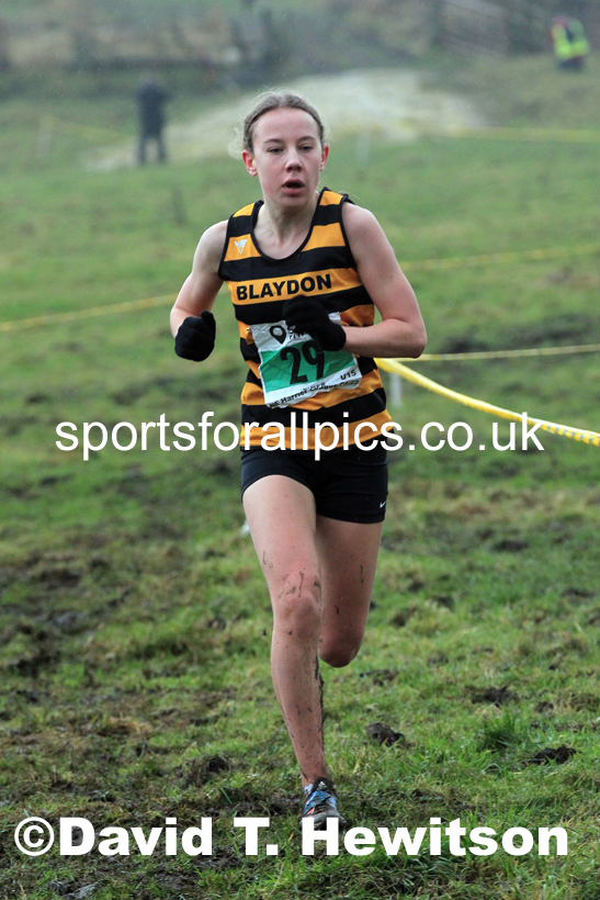 Girls under-15s 2022 North Eastern Harrier League, Thornley Farm, Peterlee, County Durham. Photo: David T. Hewitson/Sports for All Pics